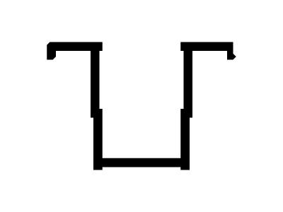 Adaptador vidrio simple hoja corrediza